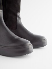 Schwarz - Forever Comfort® Fellimitat Stiefel mit Kunstpelzfutter - Bild 7 von 8