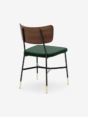 MADE.COM Set of 2 Green Amalyn Dining Chairs in Velvet - Image 3 of 4