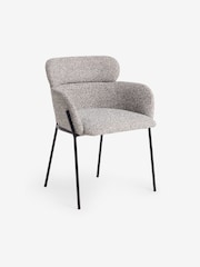MADE.COM Grey Marl Boucle Ezra Dining Chair - Image 5 of 6