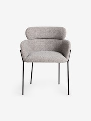 MADE.COM Grey Marl Boucle Ezra Dining Chair - Image 6 of 6