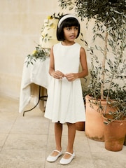 White Ivory Floral Party And Bridemaid Dress (1.5-16yrs) - Image 1 of 1