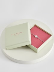 Ted Baker Silver Tone HANSAA: Crystal Heart Adjustable Bracelet - Image 7 of 7