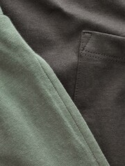 Green/Grey Cuffed Pyjamas 2 Pack - Image 4 of 4