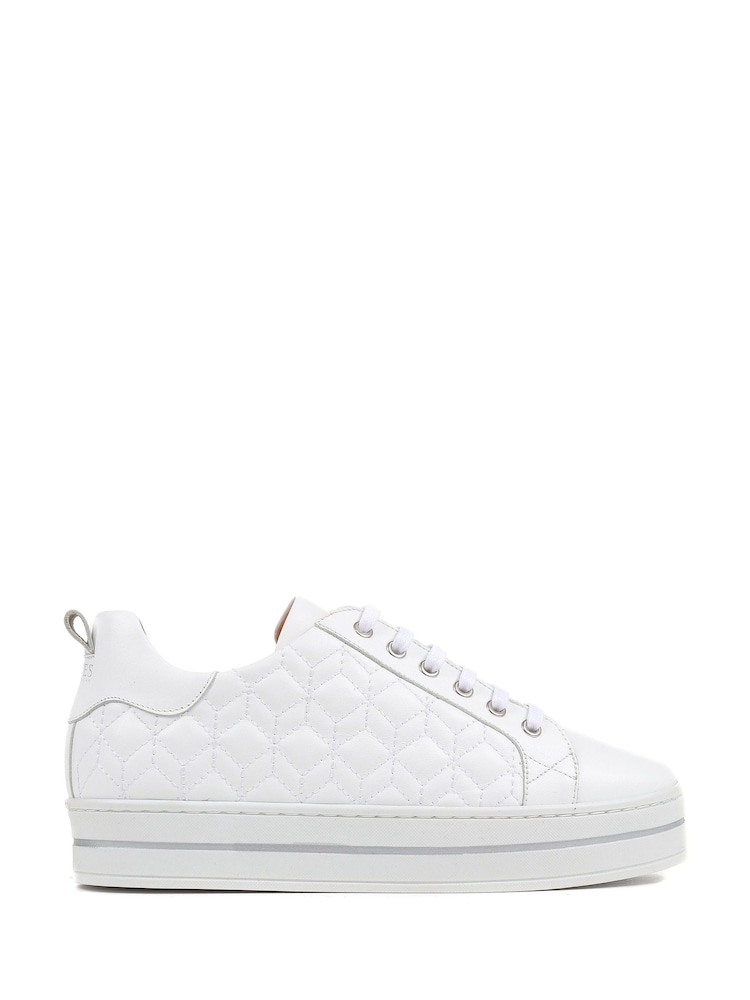 Jones Bootmaker Alexandrite Leather Quilted  Trainers - Image 1 of 7