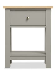 Dove Grey Malvern Oak Effect Side Table - Image 4 of 11