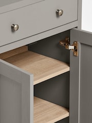 Dove Grey Malvern Oak Effect Sideboard - Image 9 of 13