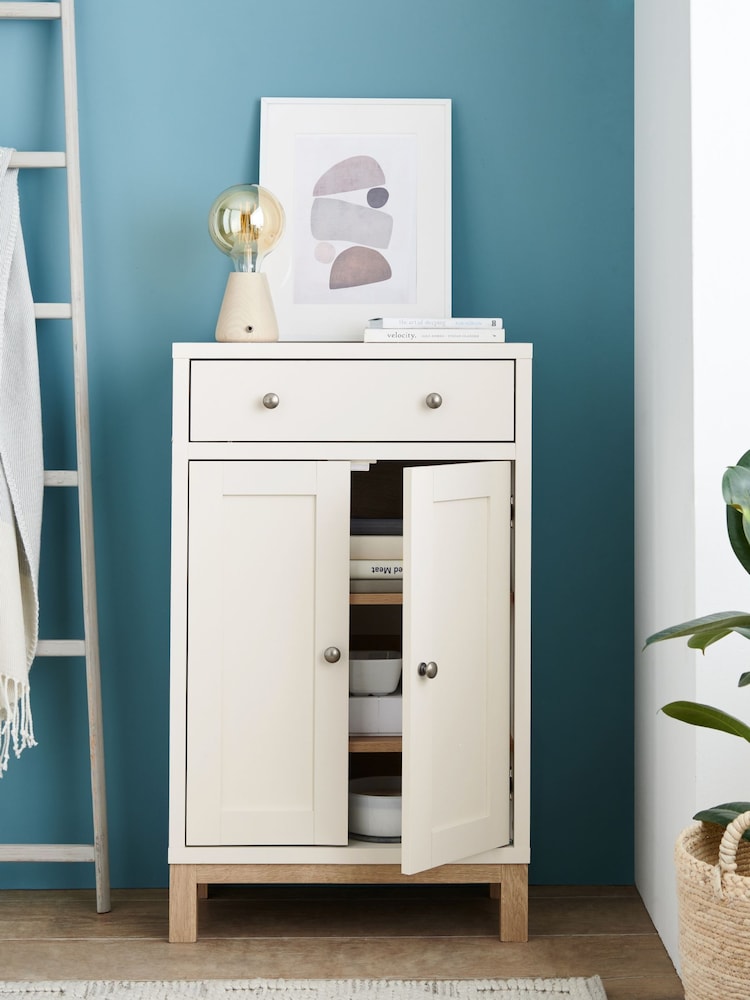 Cream Malvern Oak Effect Sideboard - Image 2 of 10