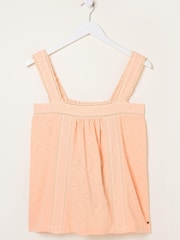 FatFace Orange Embroidered Viv Cami - Image 4 of 4