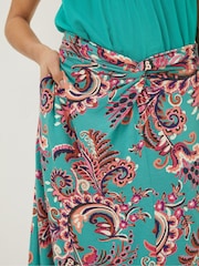 FatFace Green Shona Festival Maxi Skirt - Image 5 of 6