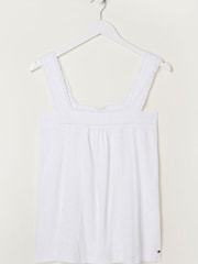 FatFace White Embroidered Viv Cami - Image 5 of 5