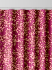 Sara Miller Fuchsia 100% Cotton Little Leaves Made to Measure Curtains - Image 8 of 9