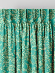 Sara Miller Green Little Leaves Made to Measure Curtains - Image 5 of 9