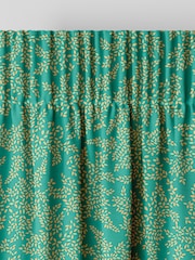 Sara Miller Green Little Leaves Made to Measure Curtains - Image 6 of 9