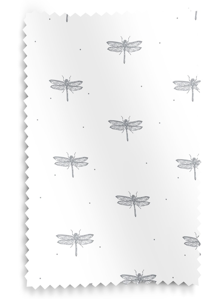 Sara Miller White Dragonfly Made to Measure Curtains - Image 9 of 9