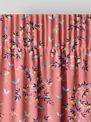 Sara Miller Peach 100% Cotton Butterflies & Trellis Made to Measure Curtains - Image 6 of 9