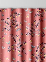 Sara Miller Peach 100% Cotton Butterflies & Trellis Made to Measure Curtains - Image 8 of 9
