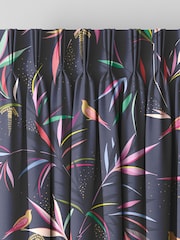 Sara Miller Smokey Blue 100% Cotton Made to Measure Curtains - Image 5 of 9