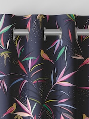 Sara Miller Smokey Blue 100% Cotton Made to Measure Curtains - Image 7 of 9