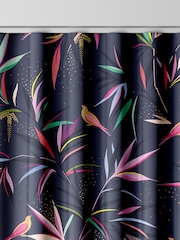 Sara Miller Smokey Blue 100% Cotton Made to Measure Curtains - Image 8 of 9