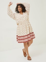FatFace Natural Devin Bandana Dress - Image 3 of 6