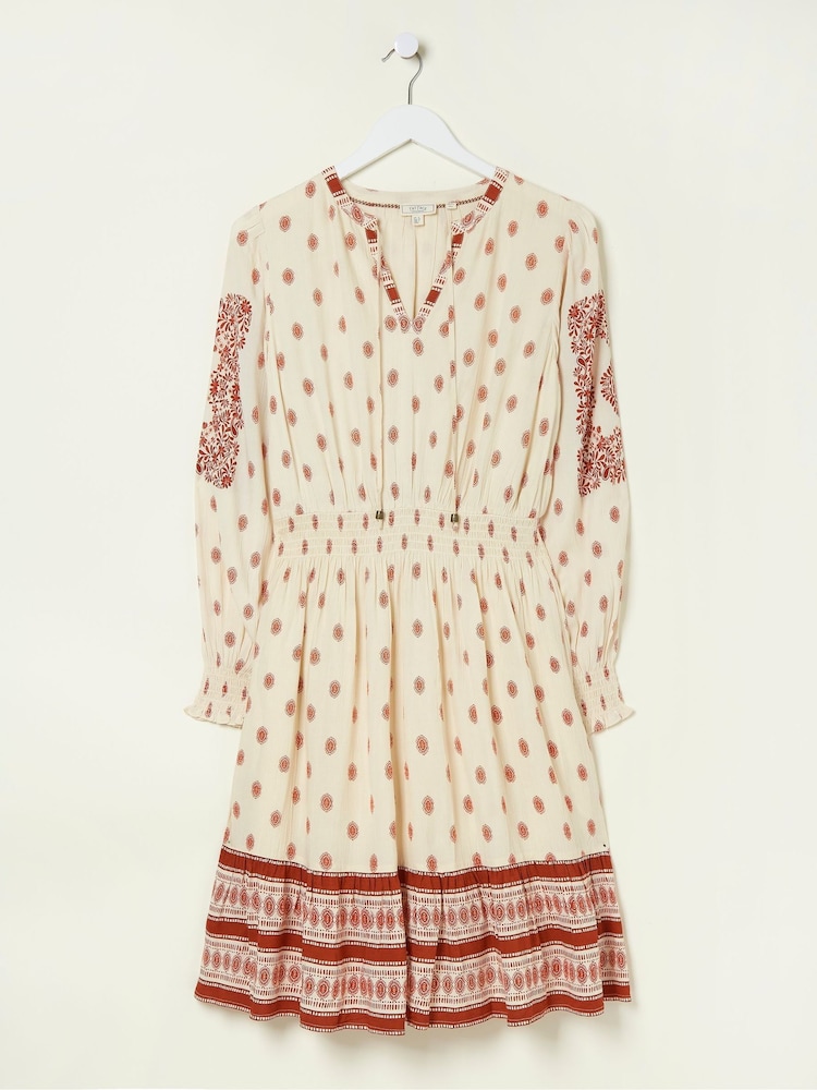 FatFace Natural Devin Bandana Dress - Image 6 of 6