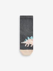 Grey Cotton Rich Socks 7 Pack - Image 3 of 8