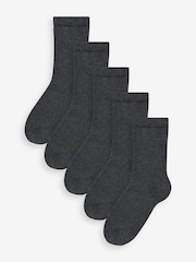 Grey Warm Thermal Cotton Rich Socks 5 Pack - Image 1 of 2