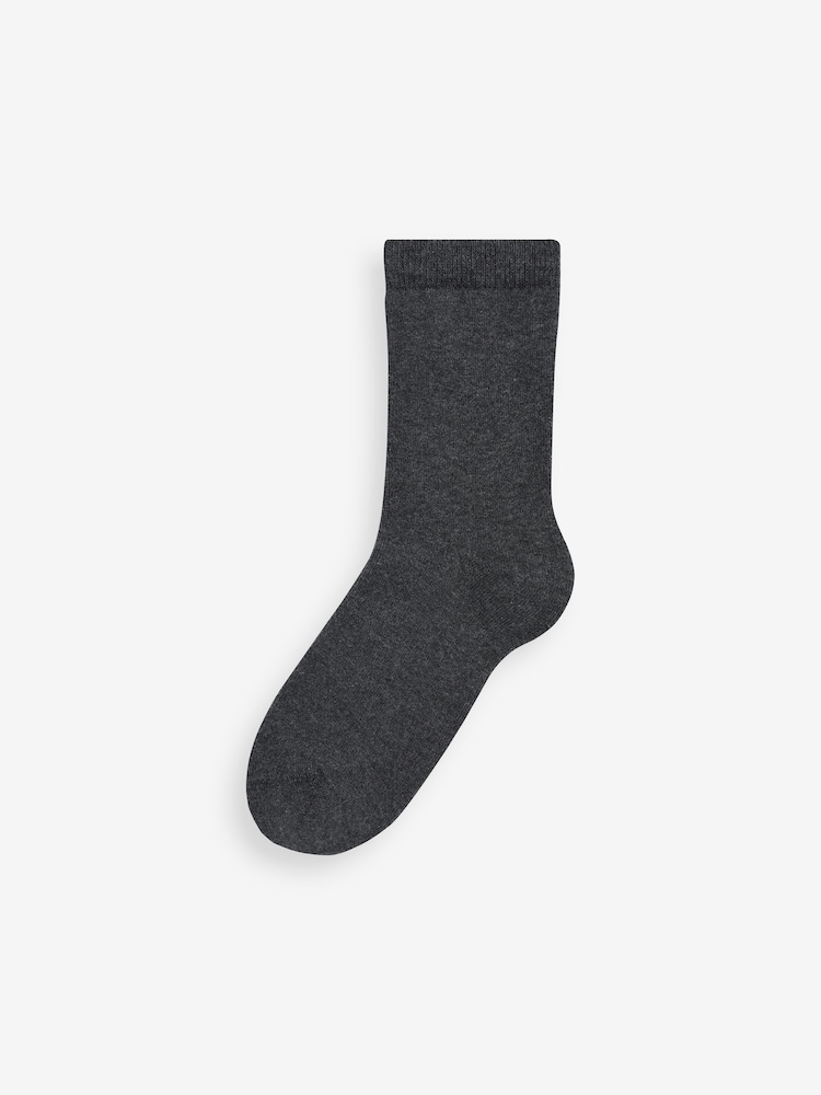 Grey Warm Thermal Cotton Rich Socks 5 Pack - Image 2 of 2
