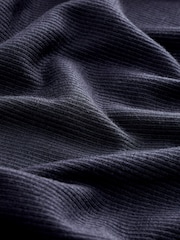 Navy Soft Touch Ribbed Long Sleeve T-Shirt with TENCEL™ Lyocell - Image 6 of 6