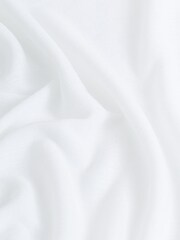 White Long Sleeve High Neck Semi-Sheer Top - Image 6 of 6