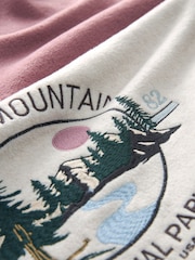 Pink/Ecru Half Zip Fleece Top - Image 8 of 8
