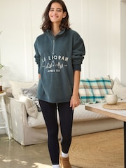 Dark Green Half Zip Fleece Top - Image 2 of 9