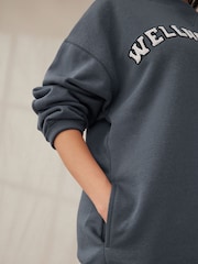 self. Navy Blue Wellness Club Sweatshirt - Image 7 of 8