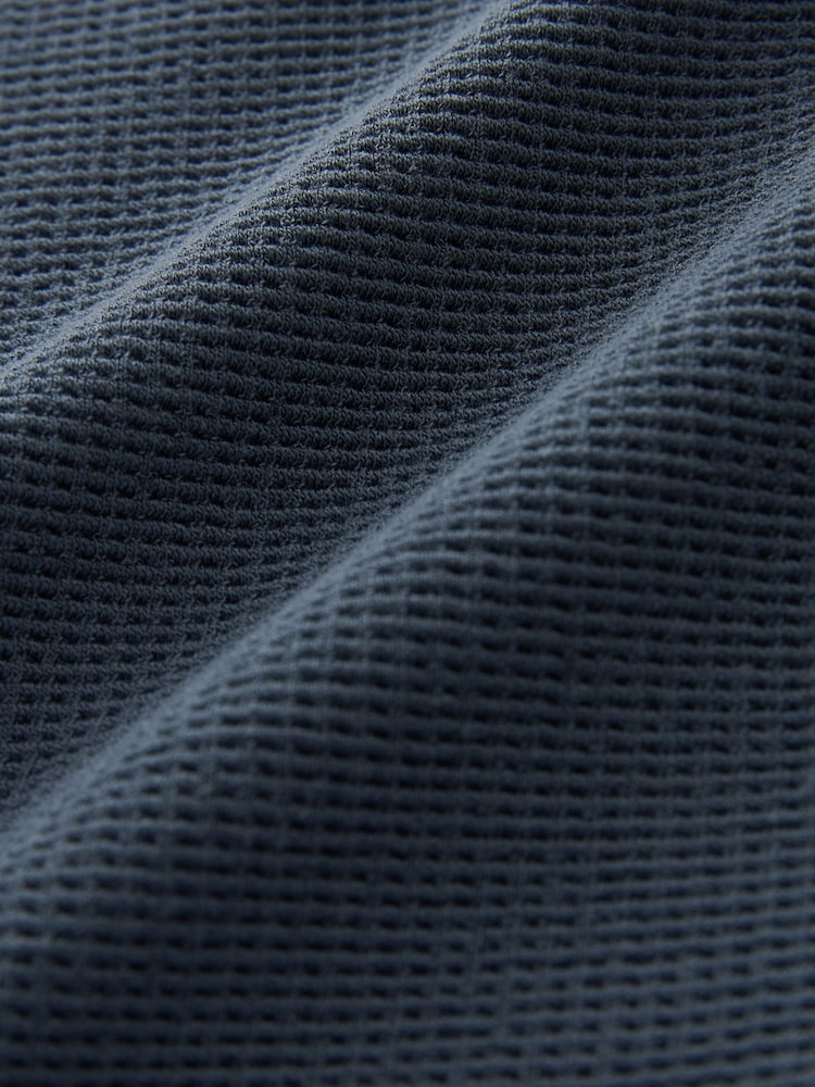 self. Navy Blue Waffle Leggings - Image 10 of 10 self. Navy Blue Waffle Leggings - Image 10 of 10