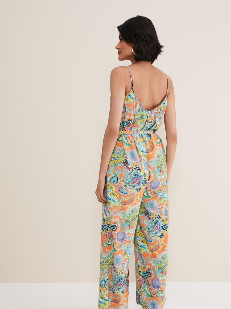 Phase Eight Natural Lou Printed Paisley Boilersuit - Image 2 of 6