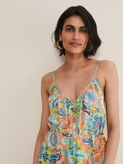 Phase Eight Natural Lou Printed Paisley Boilersuit - Image 4 of 6