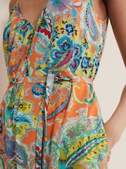 Phase Eight Natural Lou Printed Paisley Boilersuit - Image 5 of 6