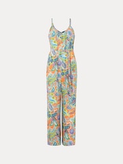 Phase Eight Natural Lou Printed Paisley Boilersuit - Image 6 of 6