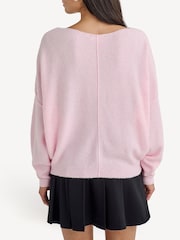 Rosa claro - American Vintage de malha relaxado e folgado Jumper - Imagem 2 de 4