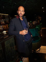 Navy Blue Signature Italian Wool Rich Epsom Overcoat With Cashmere - Image 3 of 8