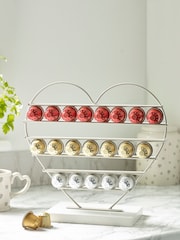 Cream Heart Coffee Pod Holder - Image 1 of 4