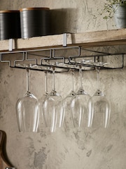 Black Bronx Under Shelf Wine Glass Holder - Image 1 of 4