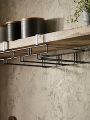 Black Bronx Under Shelf Wine Glass Holder - Image 3 of 4
