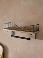 Black Bronx Shelf and Kitchen Roll Holder - Image 3 of 4