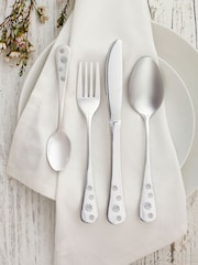 16 Piece Silver Daisy Cutlery Set - Image 1 of 4