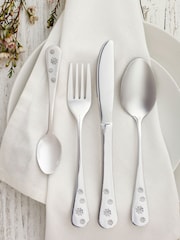 16 Piece Silver Daisy Cutlery Set - Image 2 of 4