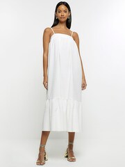 River Island Maxi Smock White Dress - Image 1 of 5