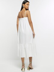 River Island Maxi Smock White Dress - Image 2 of 5
