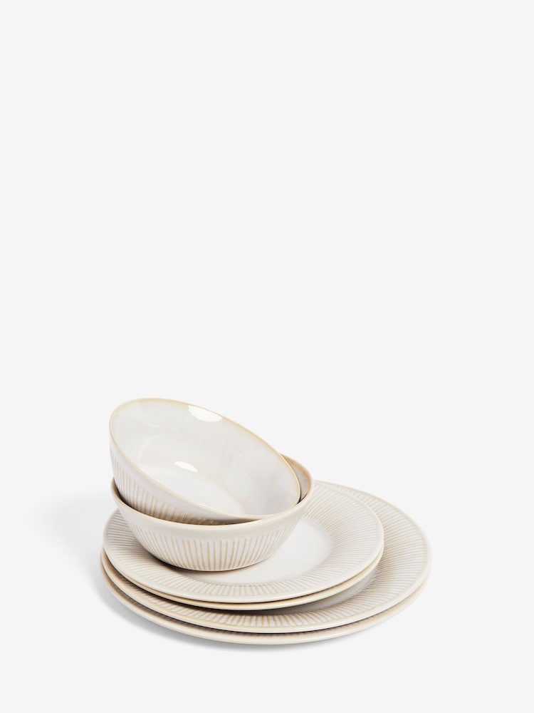 12 Piece Natural Mya Dinner Set - Image 7 of 7
