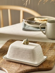 White Pear Butter Dish - Image 1 of 6
